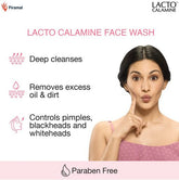 Lacto Calamine Face Wash  with Kaolin Clay, Ideal for Oily Skin-100ml